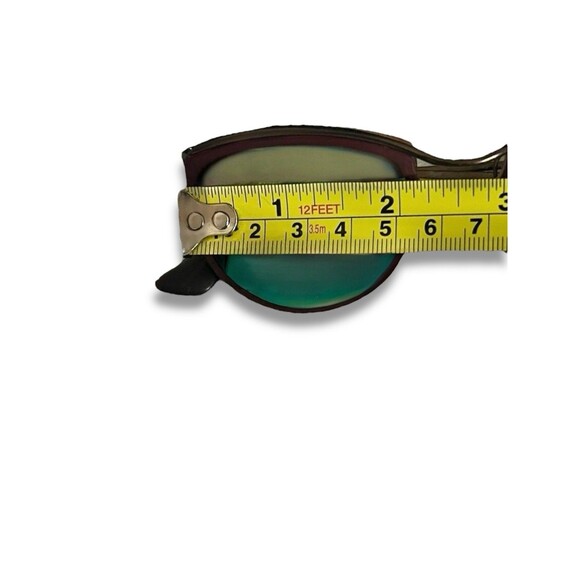 Persol Sunglasses 3082-S Matte Burgundy Cat Eye Green Reflective Lenses Italy main image 11